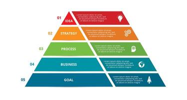 creatief concept voor infographic met 5 stappen, opties, onderdelen of processen. bedrijf gegevens visualisatie. vector