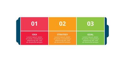 creatief concept voor infographic met 3 stappen, opties, onderdelen of processen. bedrijf gegevens visualisatie. vector