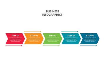 creatief concept voor infographic met 5 stappen, opties, onderdelen of processen. visualisatie van zakelijke gegevens vector