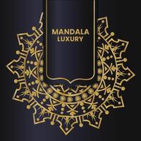 luxe mandala-ontwerp vector