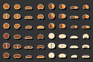 illustratie Aan thema vers zoet smakelijk koekje van bestaande divers ingrediënten vector