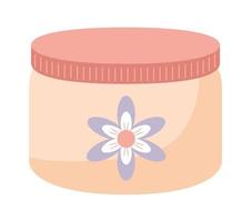 crème pot illustratie vector