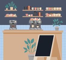 mooie coffeeshop vector