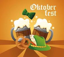 Oktoberfest bieren poster vector