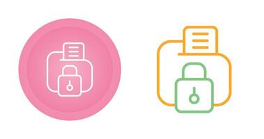 gegevensbescherming vector pictogram