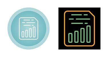 document insert tabel vector icoon