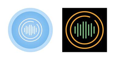 audio spectrum cirkel vector icoon