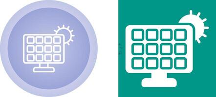 zonne- paneel oplader vector icoon