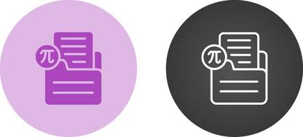 document insert formule vector icoon