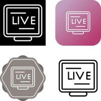 live stream vector icoon