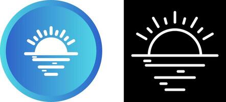 zonsondergang vector pictogram