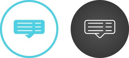 commentaar vector pictogram