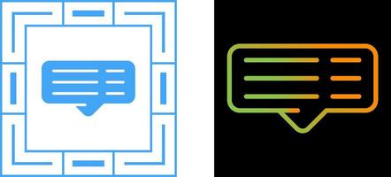 commentaar vector pictogram