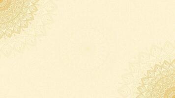 gouden blanco horizontaal vector achtergrond met ingewikkeld sier- mandala ontwerp