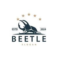 kever logo ontwerp gemakkelijk silhouet insect dier illustratie sjabloon vector