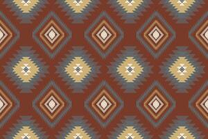 ikat tribal Indisch naadloos patroon. etnisch aztec kleding stof tapijt mandala ornament inheems boho chevron textiel.geometrisch Afrikaanse Amerikaans oosters traditioneel vector illustraties. borduurwerk stijl.