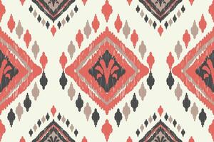 ikat tribal Indisch naadloos patroon. etnisch aztec kleding stof tapijt mandala ornament inheems boho chevron textiel.geometrisch Afrikaanse Amerikaans oosters traditioneel vector illustraties. borduurwerk stijl.