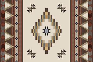 Navajo tribal vector naadloos patroon. inheems Amerikaans ornament. etnisch zuiden western decor stijl. boho meetkundig ornament. vector naadloos patroon. Mexicaans deken, tapijt. geweven tapijt illustratie.