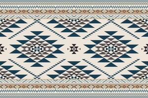 Navajo tribal vector naadloos patroon. inheems Amerikaans ornament. etnisch zuiden western decor stijl. boho meetkundig ornament. vector naadloos patroon. Mexicaans deken, tapijt. geweven tapijt illustratie.