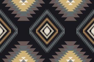 ikat tribal Indisch naadloos patroon. etnisch aztec kleding stof tapijt mandala ornament inheems boho chevron textiel.geometrisch Afrikaanse Amerikaans oosters traditioneel vector illustraties. borduurwerk stijl.