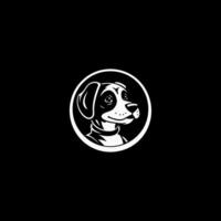 ai gegenereerd hond in ruimte logo vector icoon ontwerp sjabloon