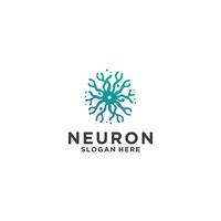 ai gegenereerd menselijk neuron logo ontwerp, symbool vector