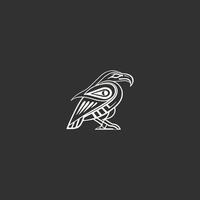 ai gegenereerd Egyptische god horus logo icoon ontwerp. elegant luxe vlak vector. vector