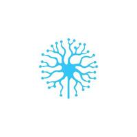 ai gegenereerd menselijk neuron logo ontwerp, symbool vector