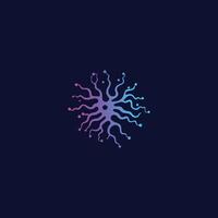 ai gegenereerd menselijk neuron logo ontwerp, symbool vector