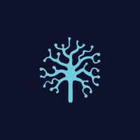 ai gegenereerd menselijk neuron logo ontwerp, symbool vector