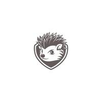 ai gegenereerd vector egel of Woud dier logo ontwerp.