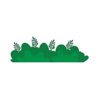 gemakkelijk struik element. gras element, gebladerte silhouet, gestileerde ecologie decoratief voorwerp vector