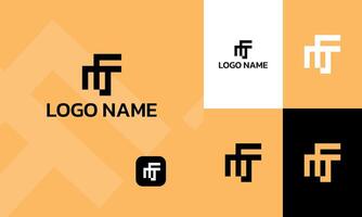 abstract brief mv, fm technologie logo icoon voor bedrijf branding vector