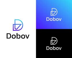 modern db technologie, bout icoon logo ontwerp sjabloon vector