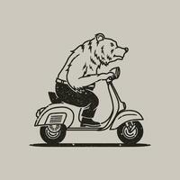 beer mascotte motorfiets insigne insigne, label, logo, t-shirt grafisch in wijnoogst hand- getrokken vector illustratie