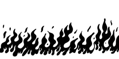 tekening schetsen stijl van hand- getrokken brand vector illustratie.