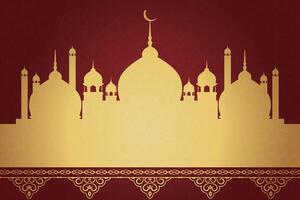Ramadan, eid al fitr, Islamitisch nieuw jaar moskee achtergrond groet kaart vector