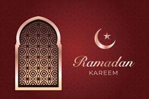 Ramadan, eid al fitr, Islamitisch nieuw jaar moskee achtergrond groet kaart vector