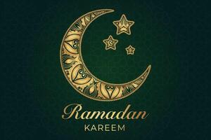 Ramadan, eid al fitr, Islamitisch nieuw jaar moskee achtergrond groet kaart vector