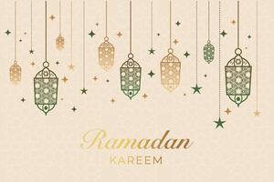 Ramadan, eid al fitr, Islamitisch nieuw jaar achtergrond groet kaart vector