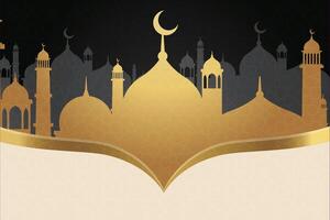 Ramadan, eid al fitr, Islamitisch nieuw jaar achtergrond groet kaart vector