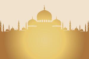 elegant luxe ramadan, eid mubarak decoratief vakantie kaart vector