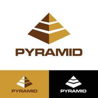 piramide logo sjabloon vector