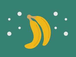 vlak ontwerp banaan vector illustratie