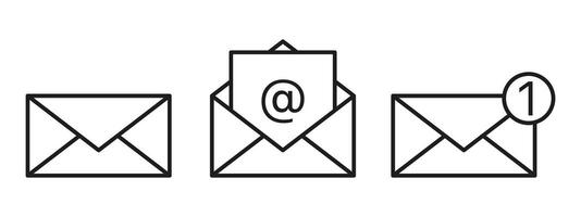 elektronisch mail of e-mail, een digitaal communicatie methode voor Bezig met verzenden en ontvangen berichten en informatie over- de internetten. e-mail, elektronisch communicatie, postvak IN. vector