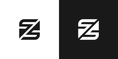 modern en uniek brief ss initialen logo ontwerp vector