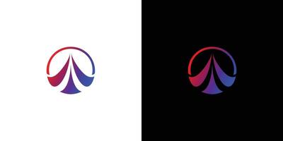 uniek en modern omhoog logo ontwerp vector