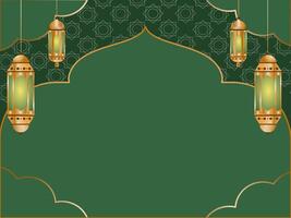 Islamitisch ornament achtergrond sjabloon vector