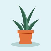 naadloos kantoor planten van decoratief exotisch tropisch groen kamerplanten en bloemen in kleurrijk potten vector