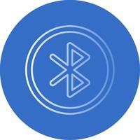 Bluetooth helling lijn cirkel icoon vector